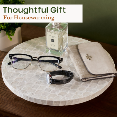 Capiz Lazy Susan Decorative Turntable