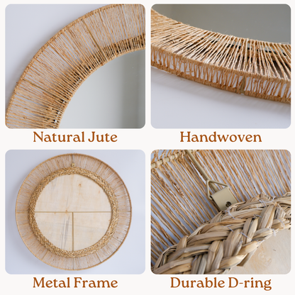 Boho Round Mirror