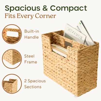 Wicker Magazine Basket