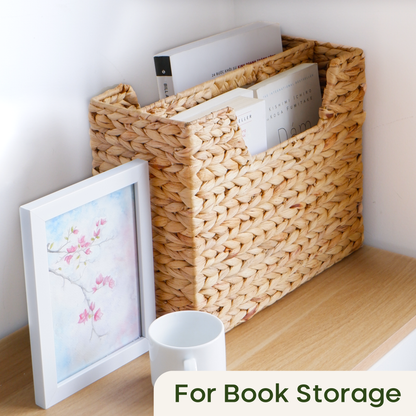 Wicker Magazine Basket