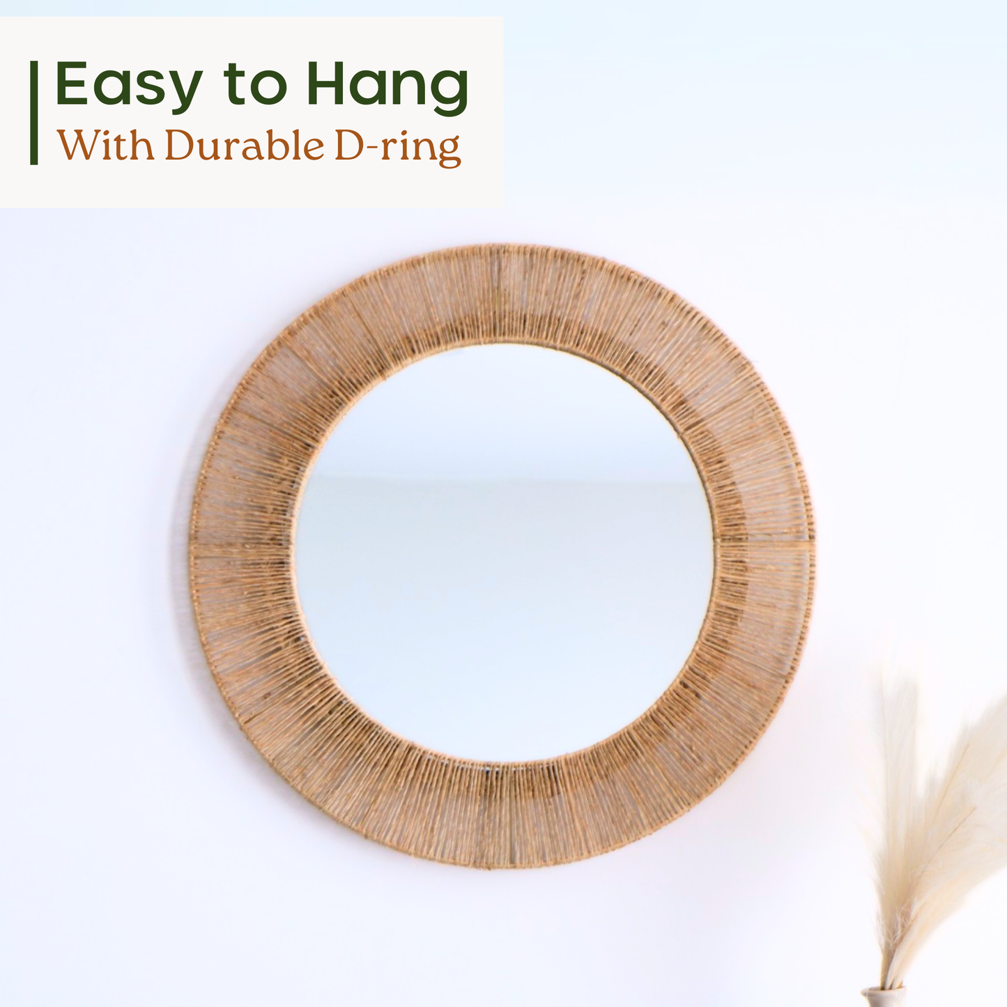 Boho Round Mirror